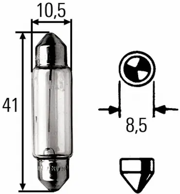 HELLA LAMPARA K 12V 10W