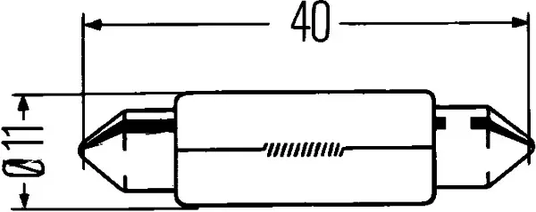 HELLA LAMPARA K 12V 10W