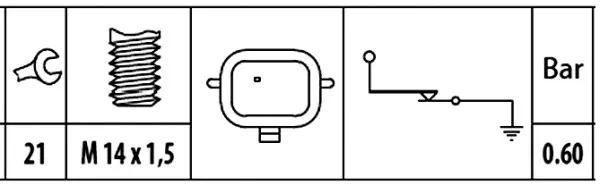 INTERRUPTOR, 0,60 BAR