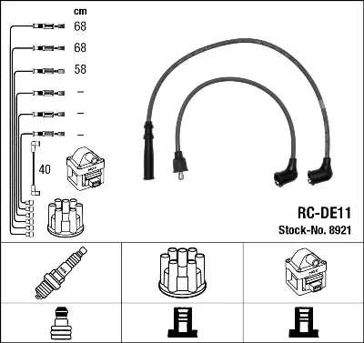 RC-DE11 JUEGO DE CABLES