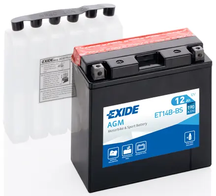 EXIDE BATERIA MOTO 12V AGM 12AH ET1