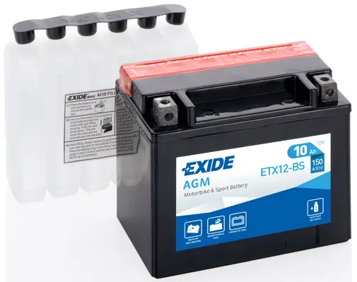 EXIDE BATERIA MOTO 12V AGM 10AH ETX