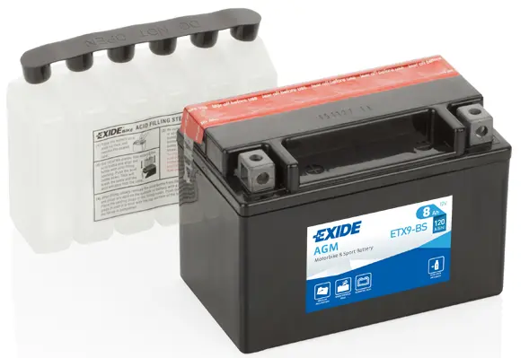 EXIDE BATERIA MOTO 12V AGM 8AH ETX9