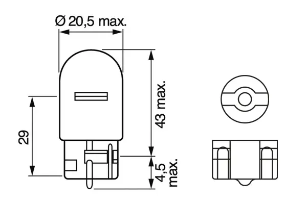 LAMP W21W 12V