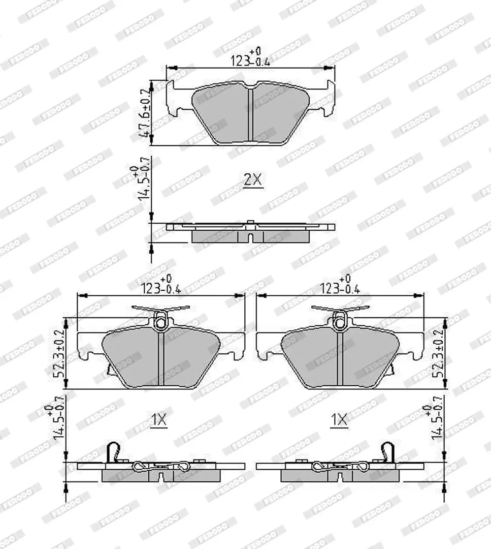 FERODO PASTILLA DE FRENO PREMIER ECO FRICTION