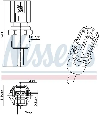 SENSOR DE TEMPERATURA DAIHATSU CUO