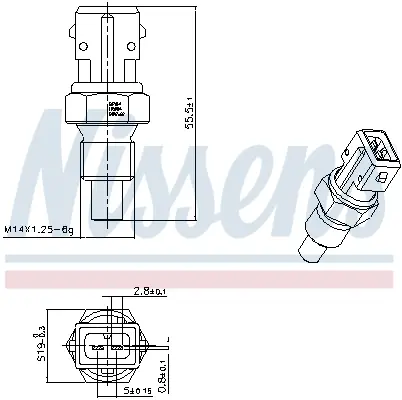 SENSOR DE TEMPERATURA CITROËN BERL