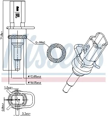 SENSOR DE TEMPERATURA  CITROËN BERL