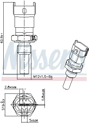 SENSOR DE TEMPERATURA CITROËN JUMP