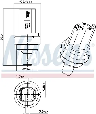 SENSOR DE TEMPERATURA CITROËN BERL