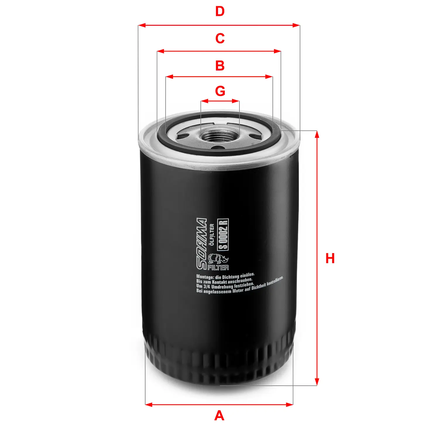 FILTRO ACEITE BC1351 HC31822