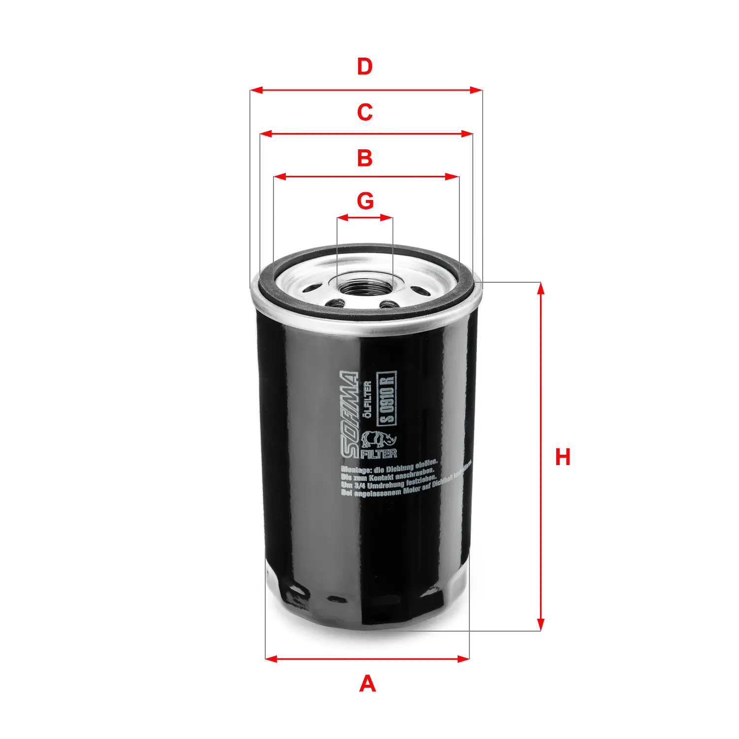 FILTRO DE ACEITE HC6295