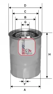 FILTRO GASOIL JAPAN FCK03S