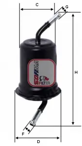 FILTRO GASOLINA FC315S