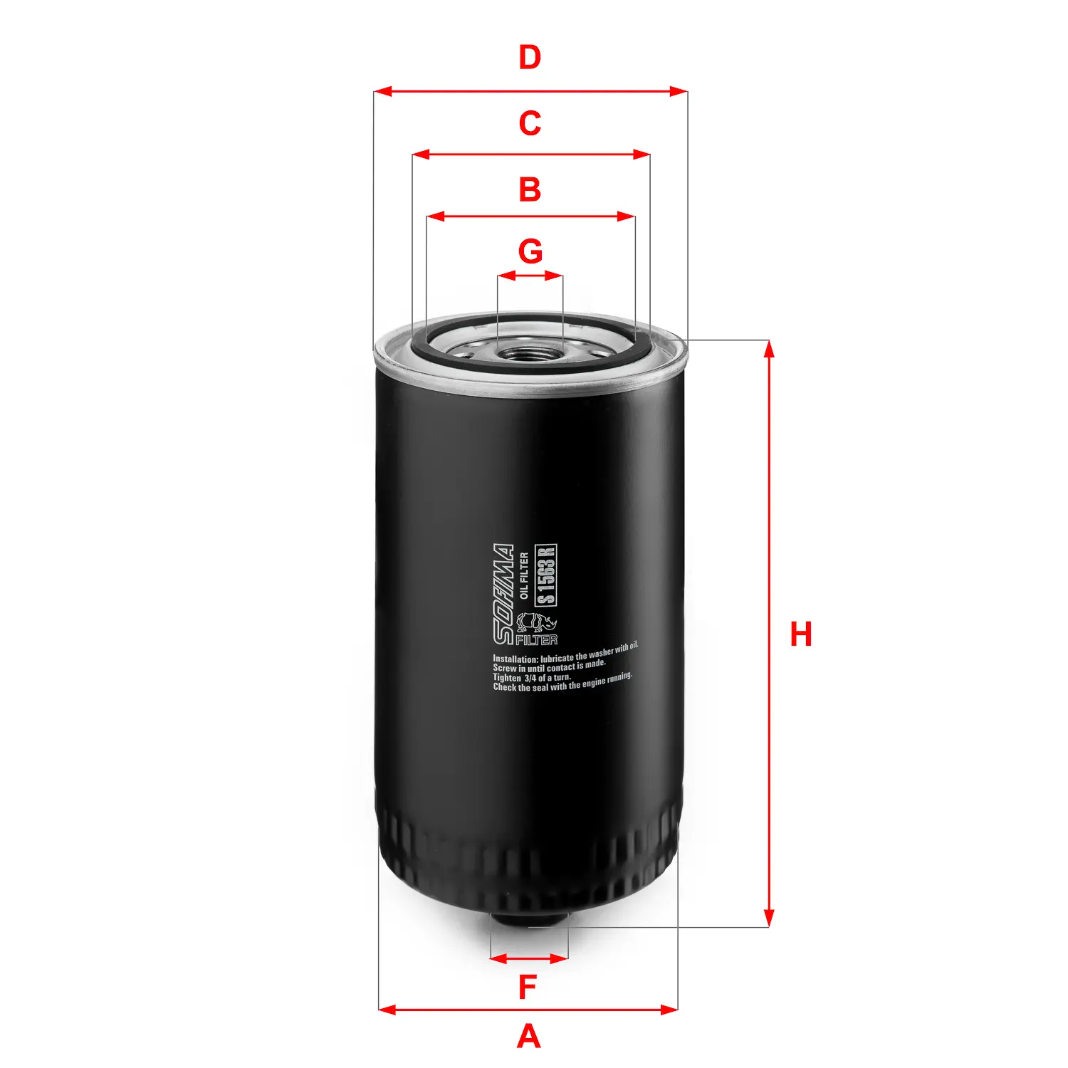 FILTRO ACEITE S0420R