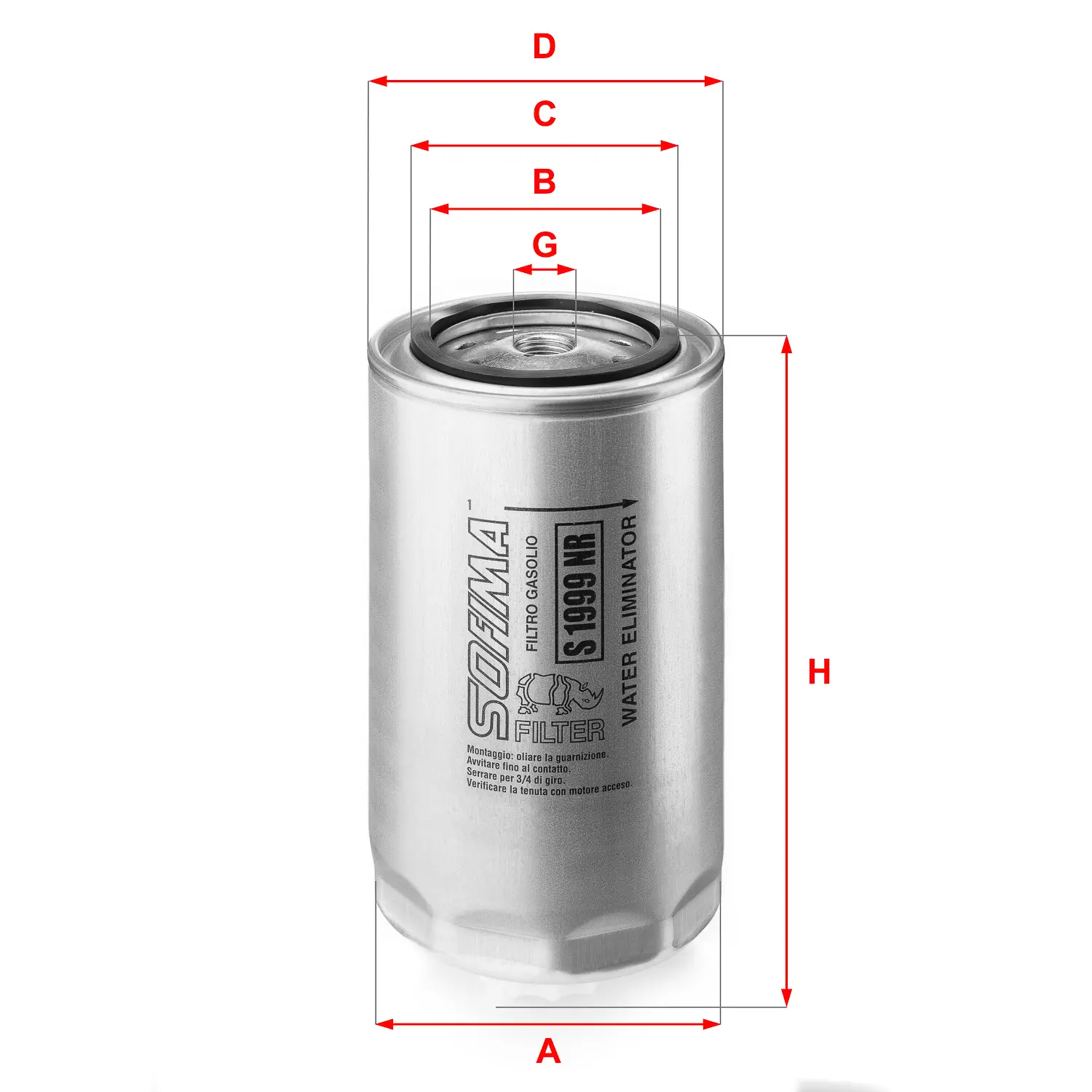 FILTRO GASOIL FP5771 ST6124