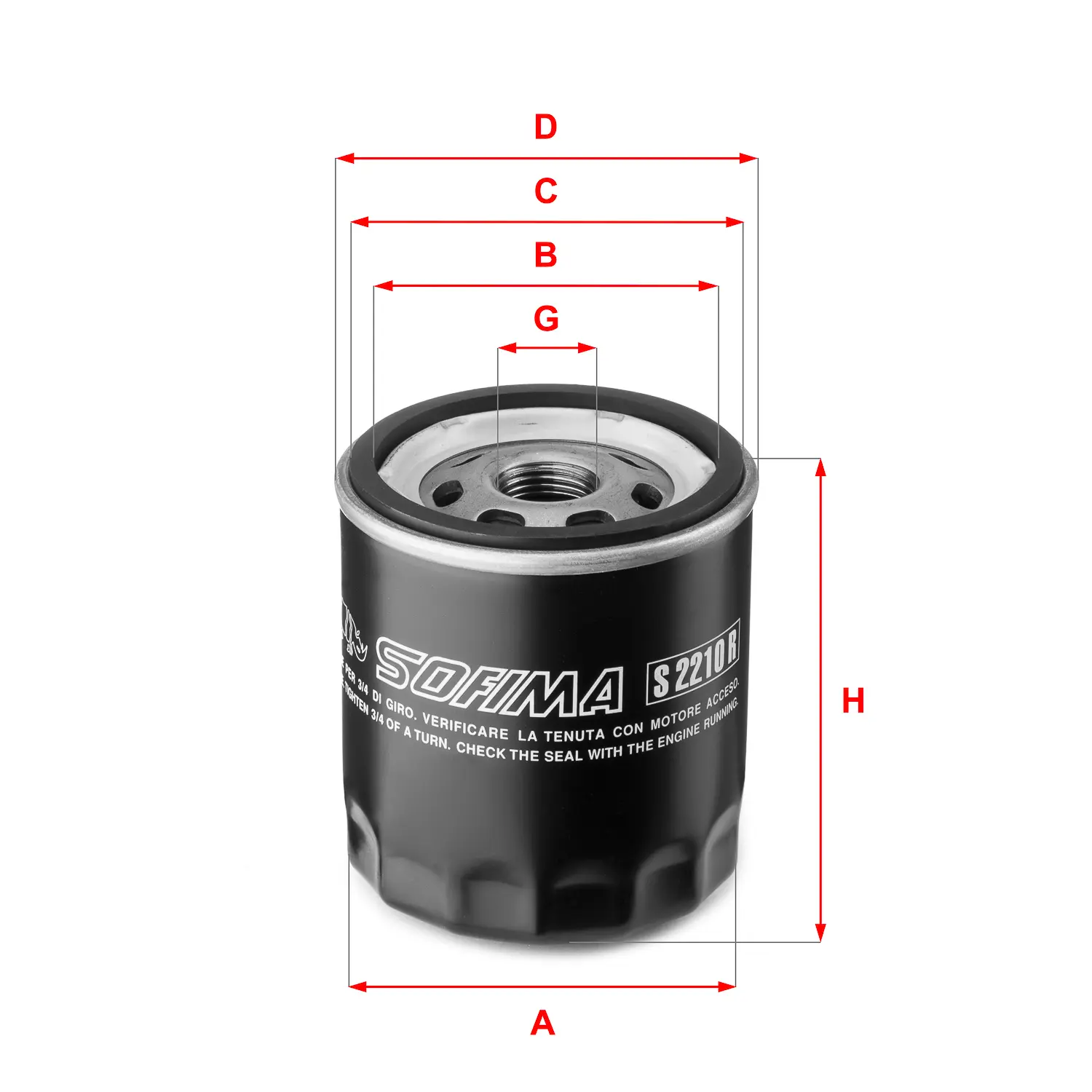 FILTRO DE ACEITE BC1343