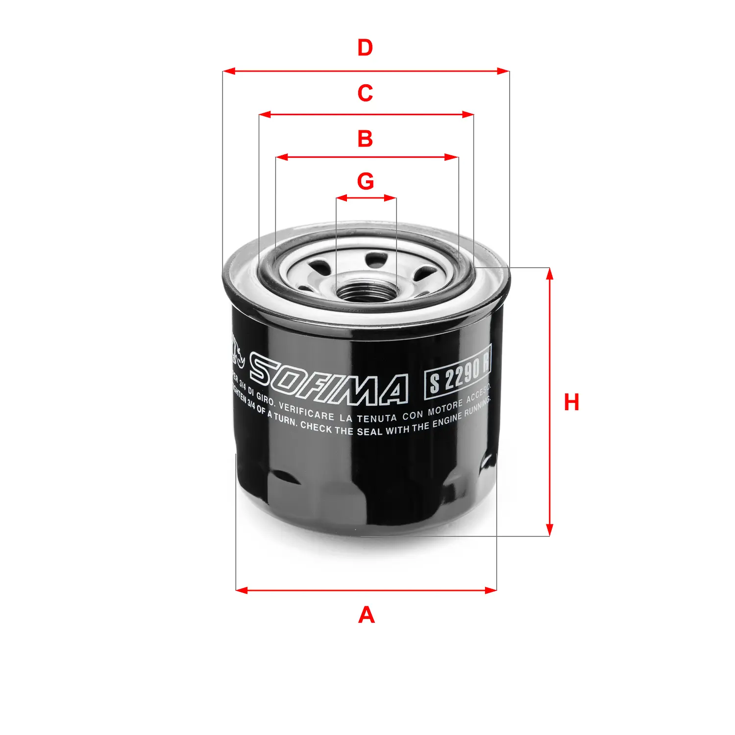 FILTRO ACEITE FO601S-FO800S-