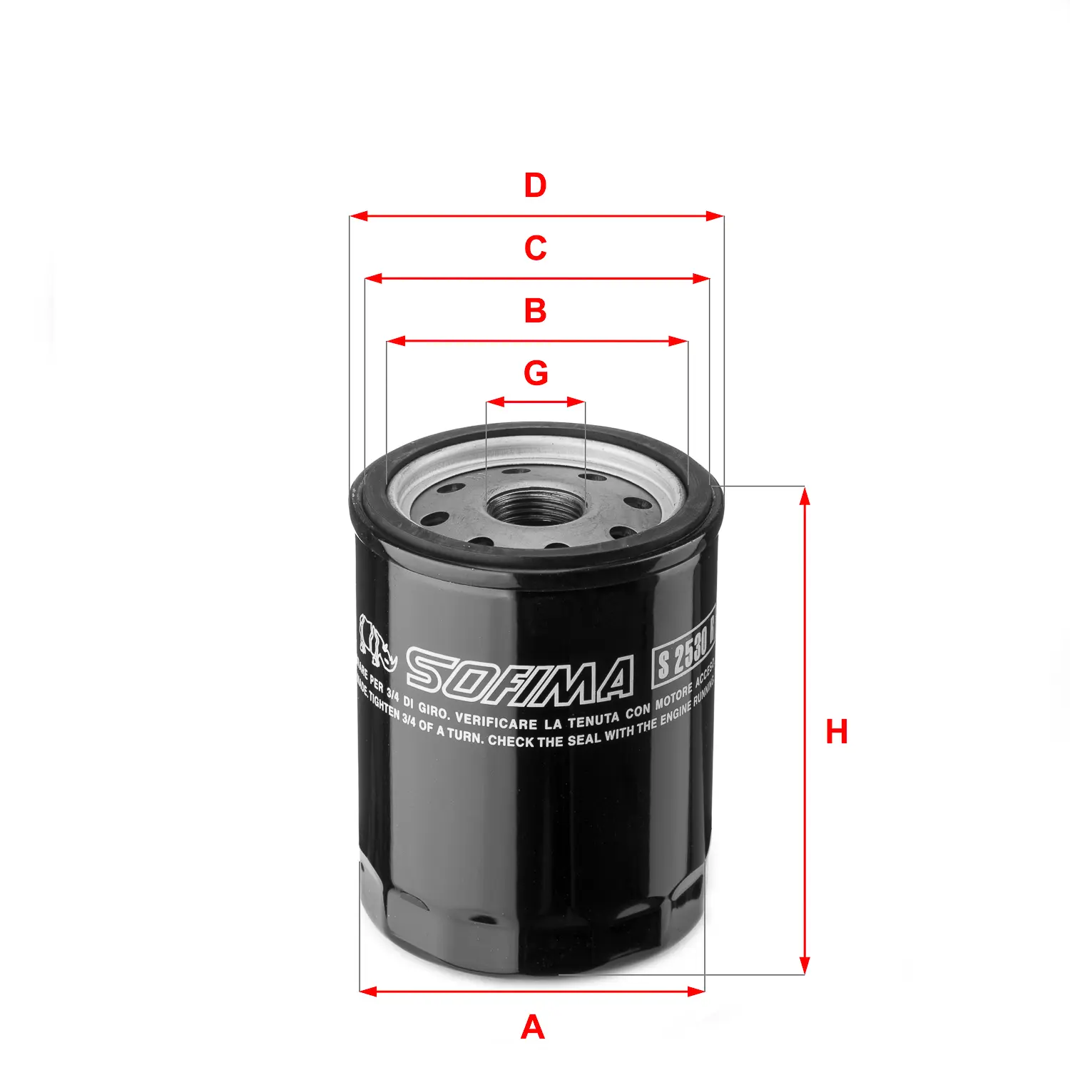 FILTRO ACEITE S3265R