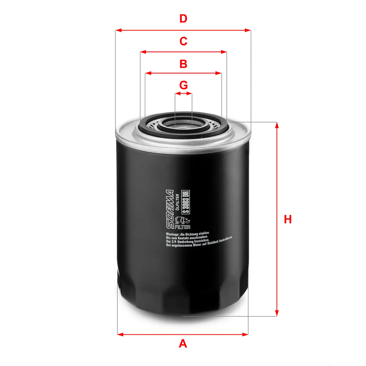 FILTRO ACEITE BC1340 SK809