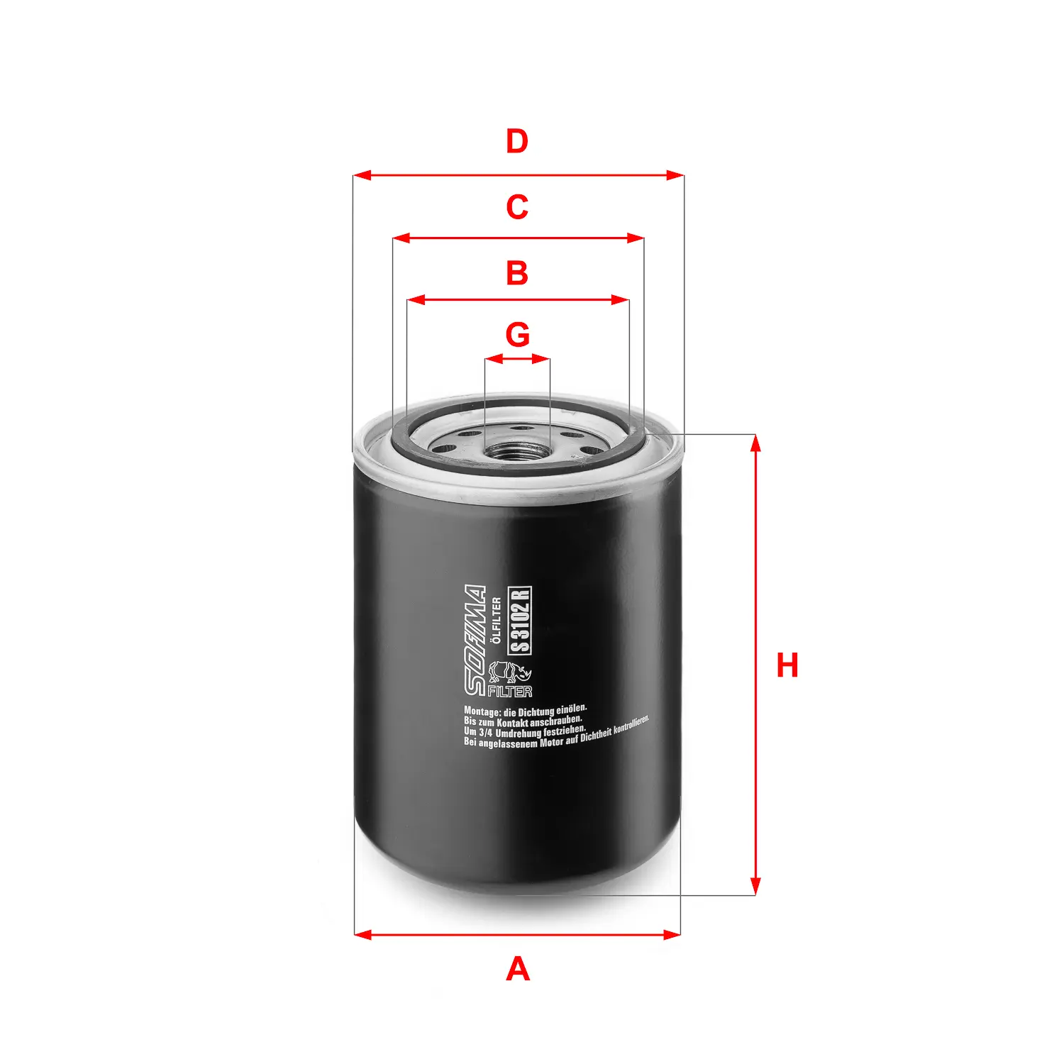 FILTRO ACEITE 69FO110S BC1170