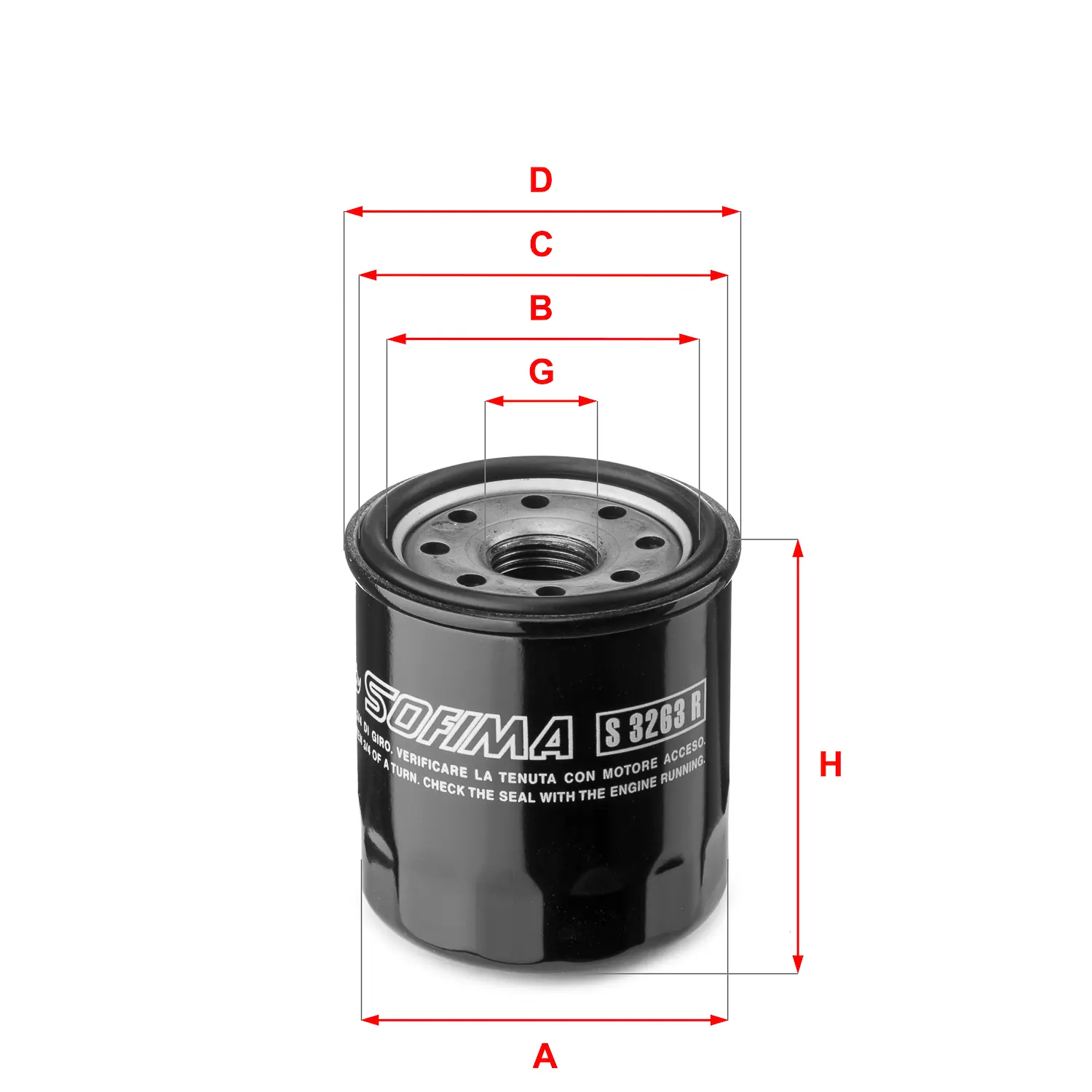 FILTRO ACEITE FO210S