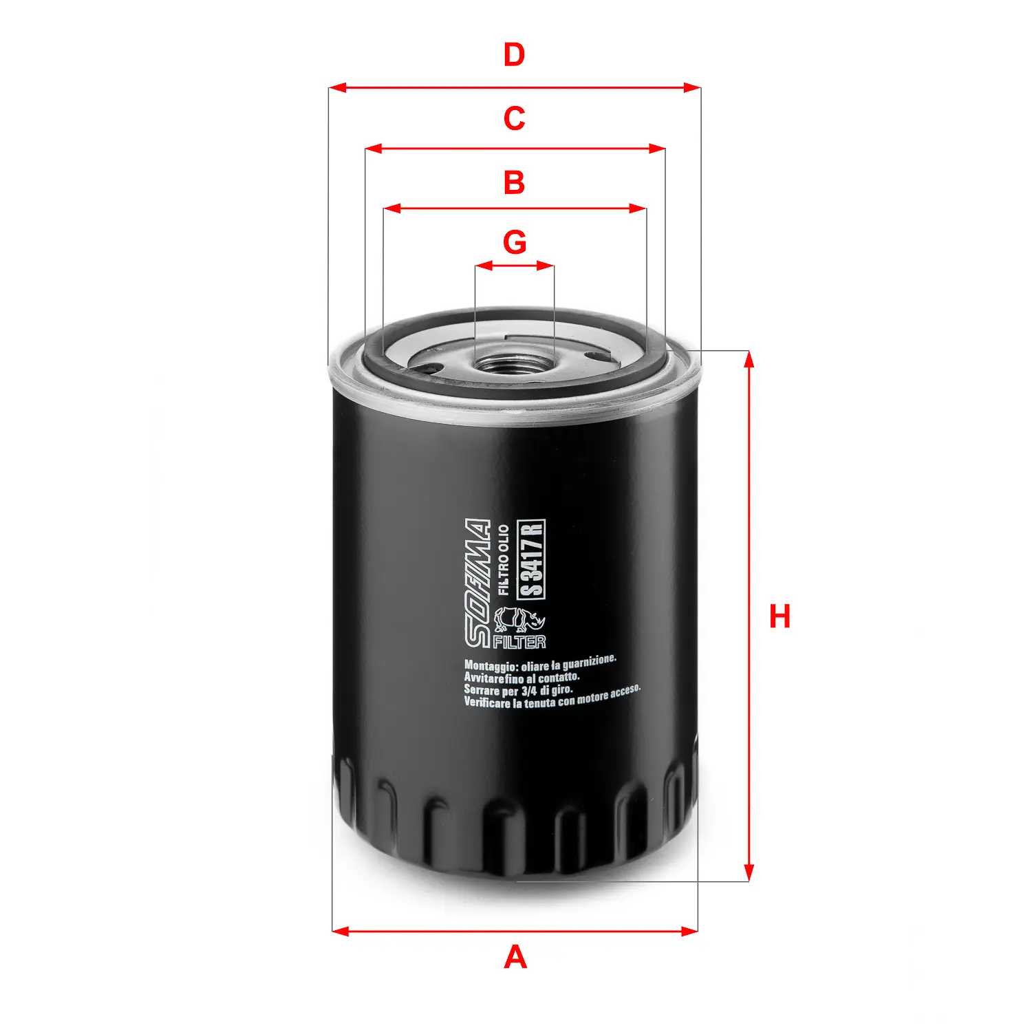 FILTRO DE ACEITE BC1295