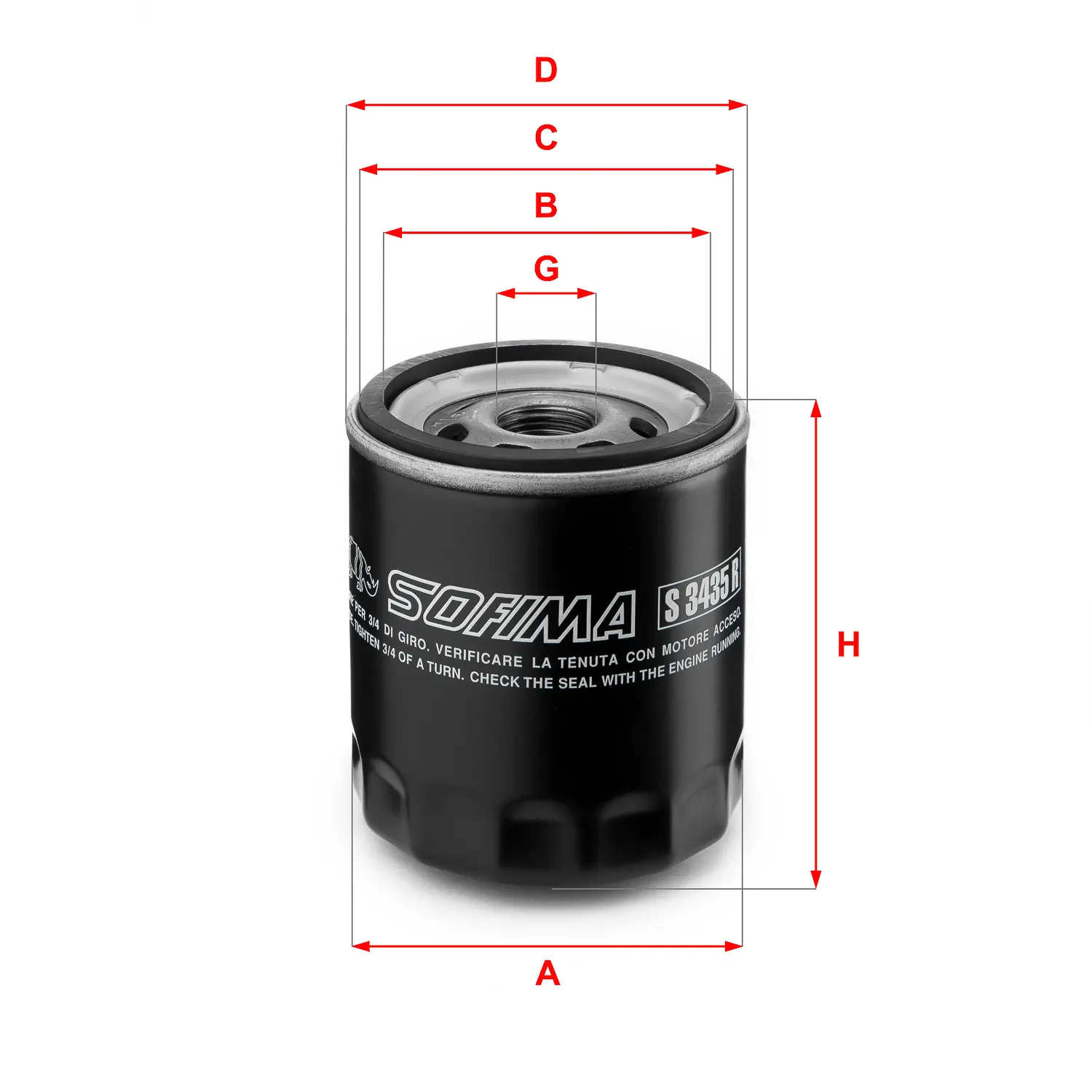 FILTRO ACEITE S3413R