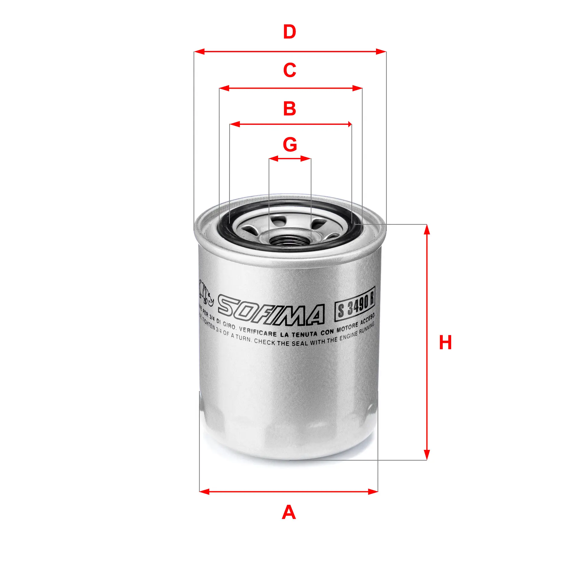 FILTRO ACEITE FO800S FO898S