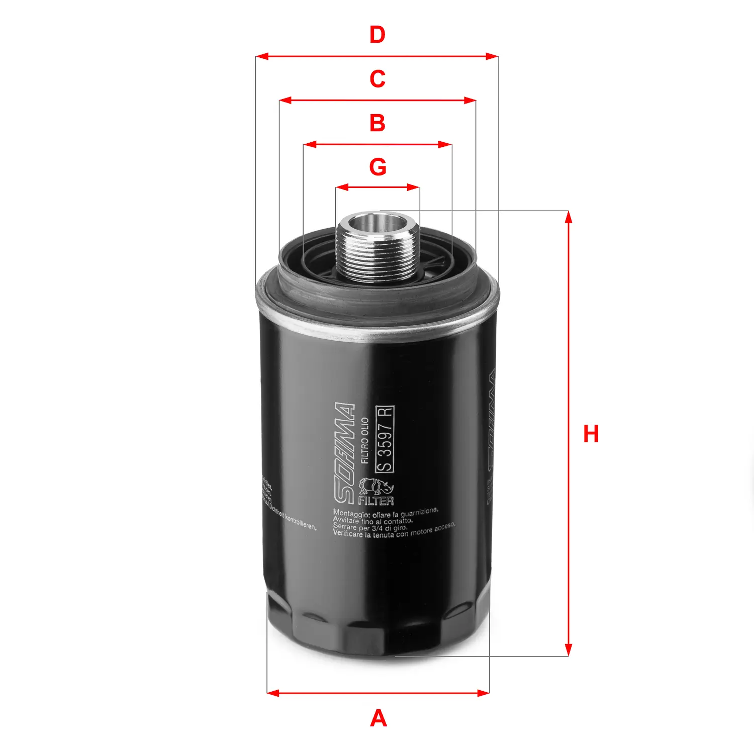 FILTRO DE ACEITE SM5086