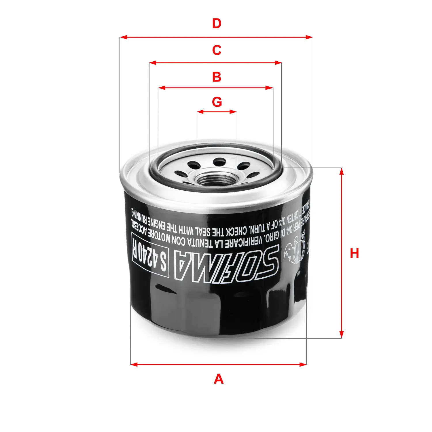 FILTRO ACEITE FO502S