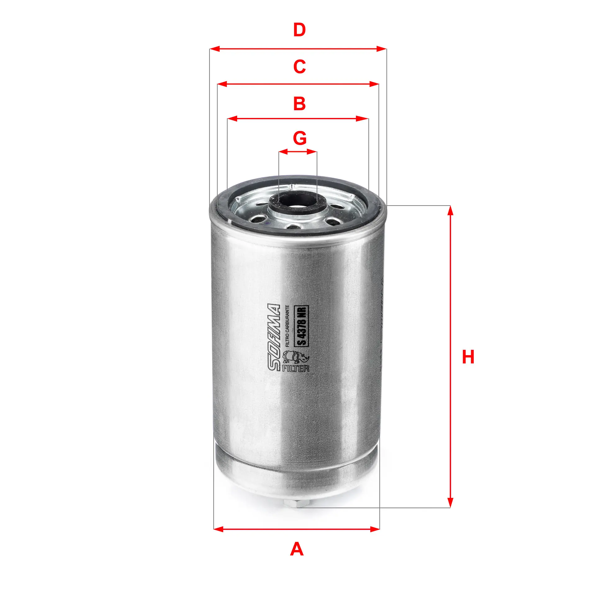 FILTRO GAS-OIL BG-1548