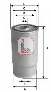 FILTRO GASOIL BG1568
