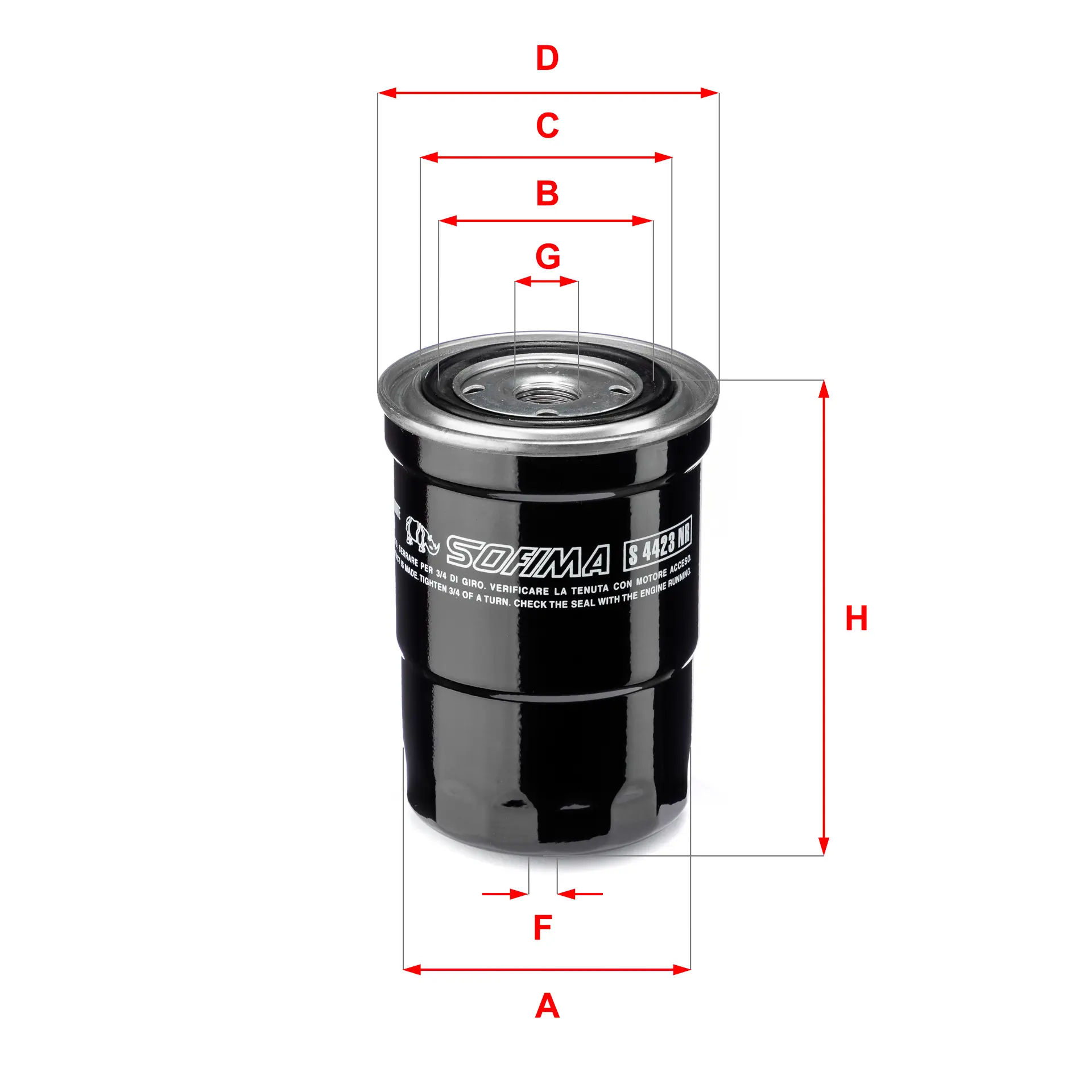 FILTRO COMBUSTIBLE ST6089