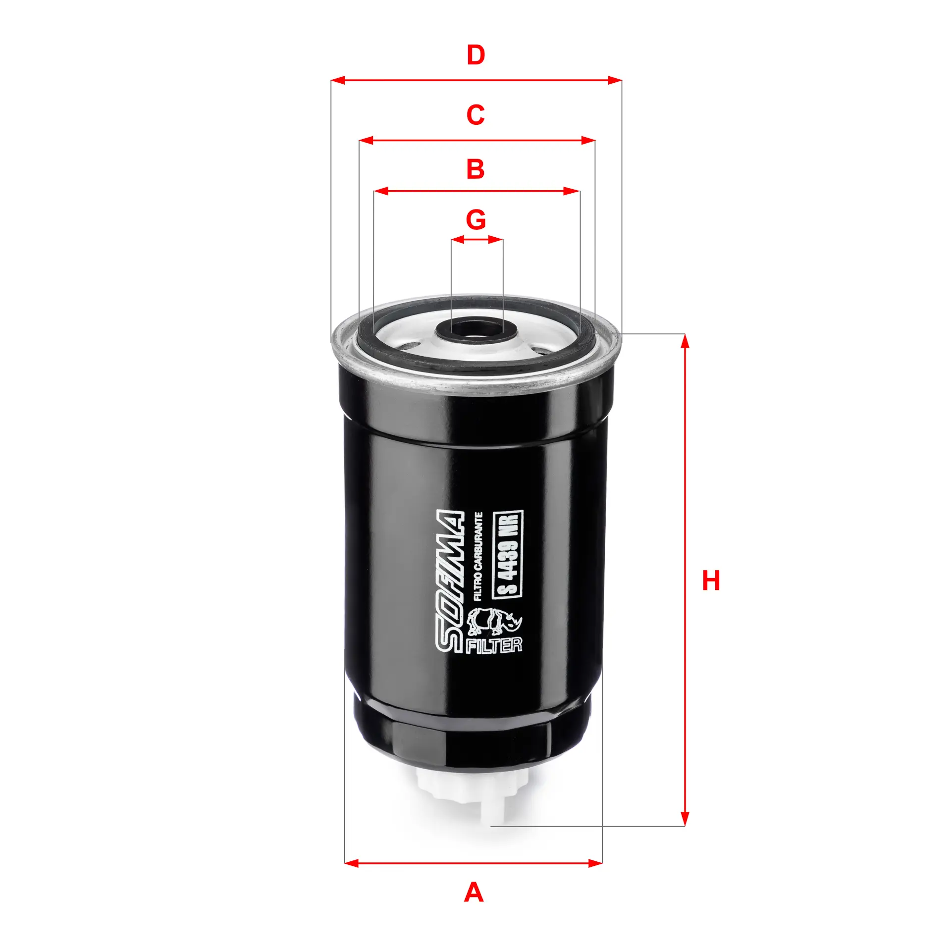 FILTRO GASOIL. JAPAN FCH05S