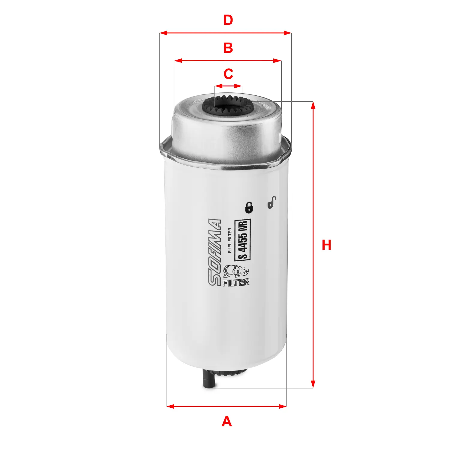 FILTRO COMBUSTIBLE WF8371 *