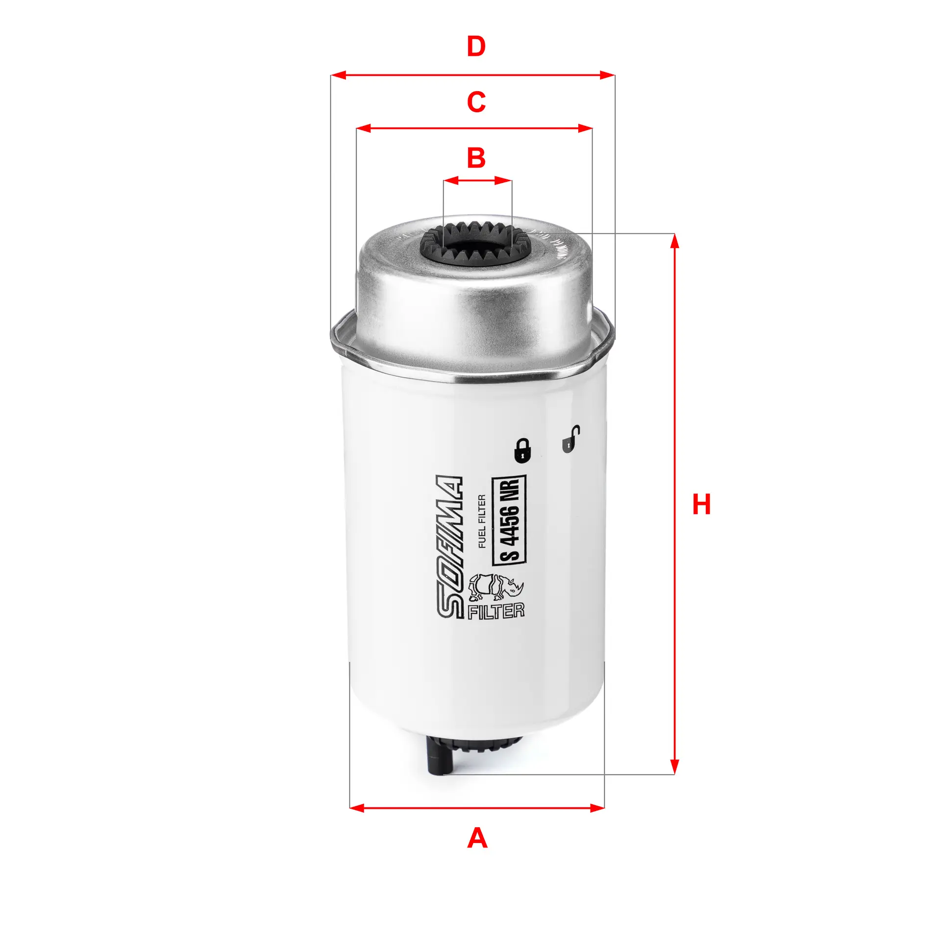 FILTRO DE COMBUSTIBLE WF8339