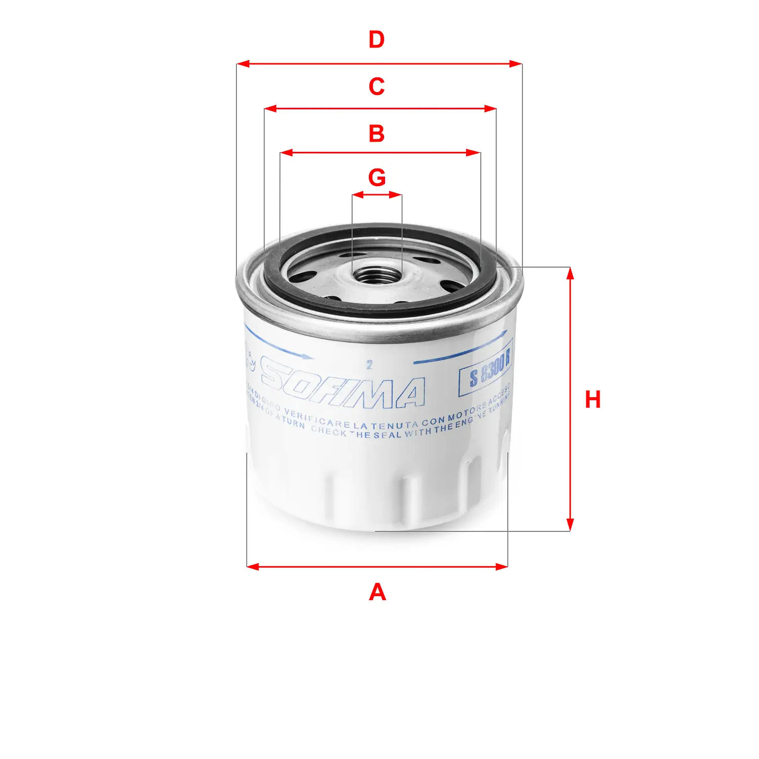 FILTRO DE ACEITE HC86