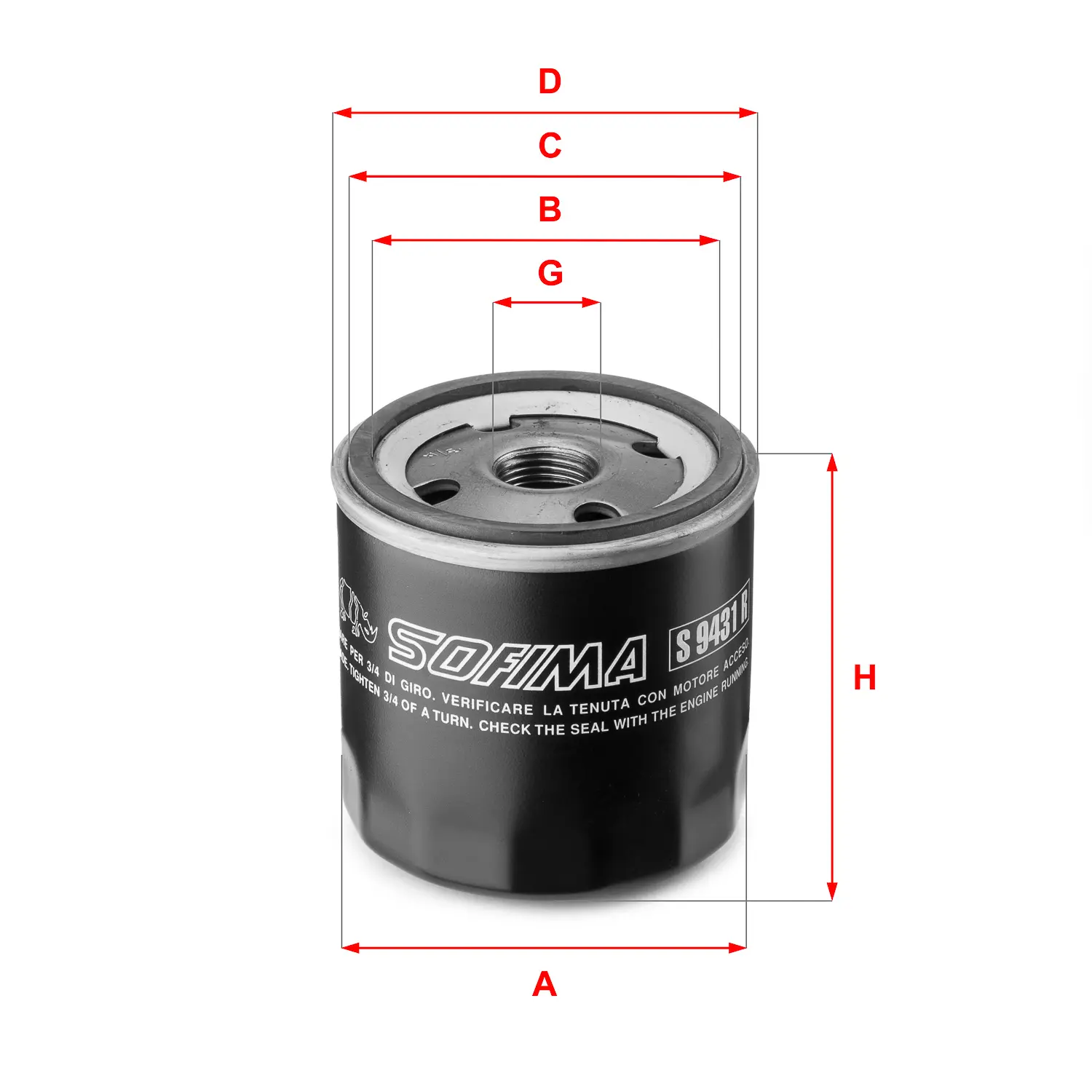 FILTRO ACEITE FO394S