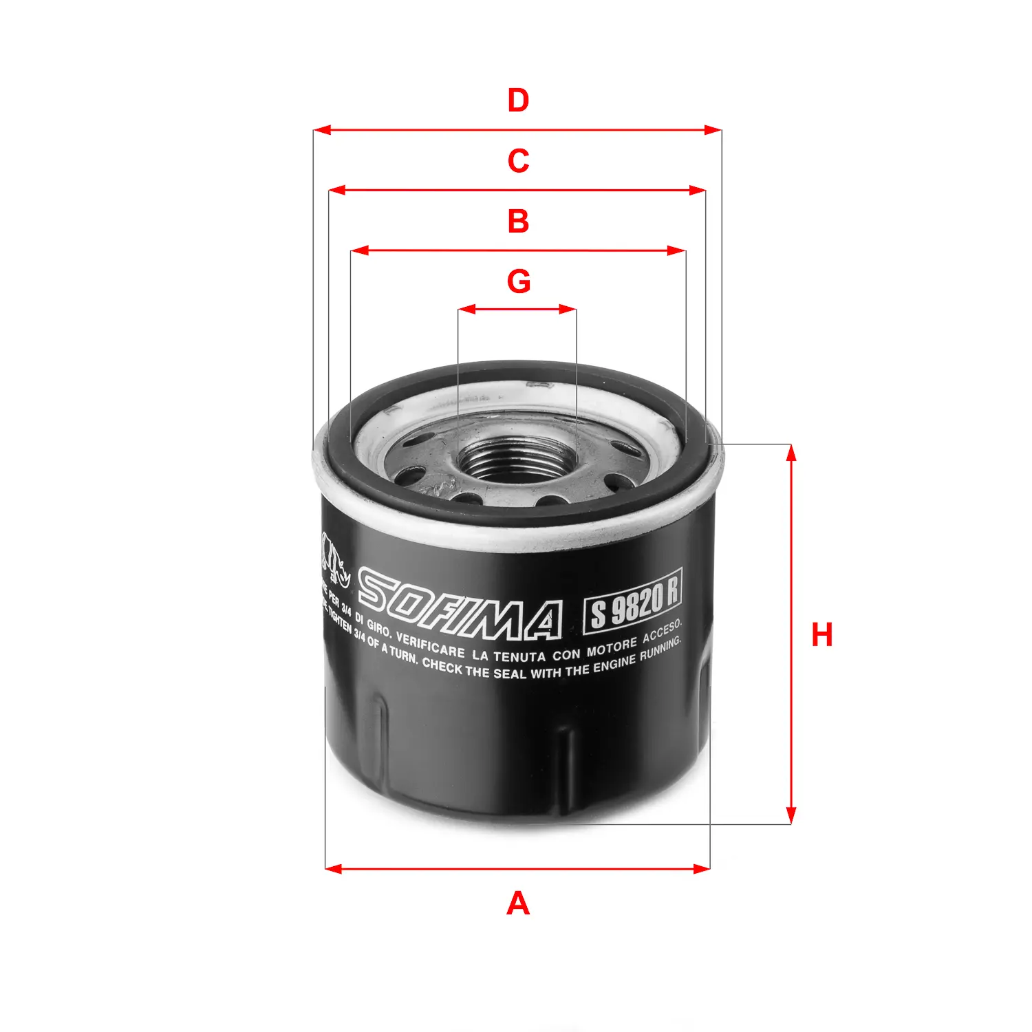 FILTRO ACEITE FO121S