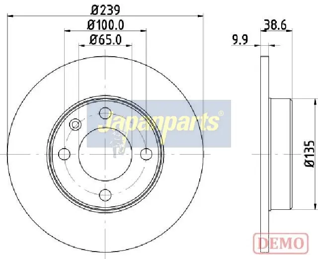 DISCO FRENO ABS15703