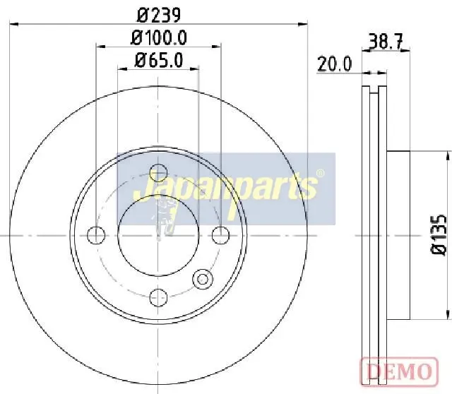 DISCO FRENO ABS15704