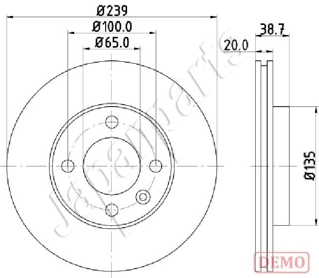 DISCO FRENO ABS15704