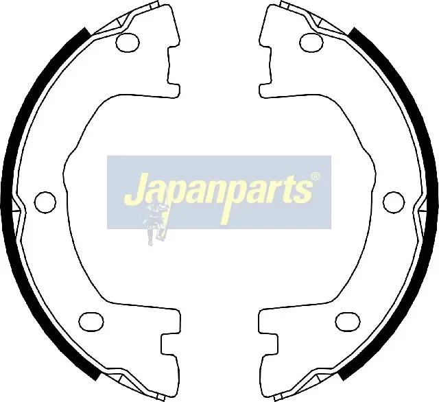 BRAKE SHOE SET, PARKING BRAKE