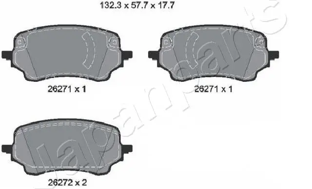 JGO PASTILLAS DE FRENO