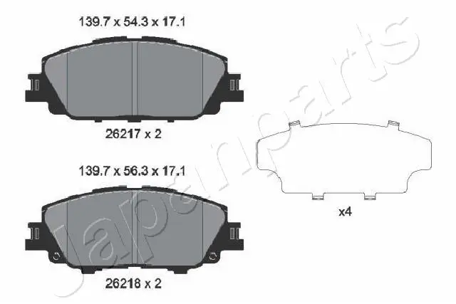 BRAKE PAD SET, DISC BRAKE