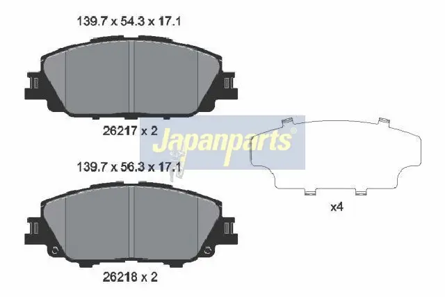 BRAKE PAD SET, DISC BRAKE