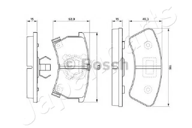 BRAKE PAD SET, DISC BRAKE