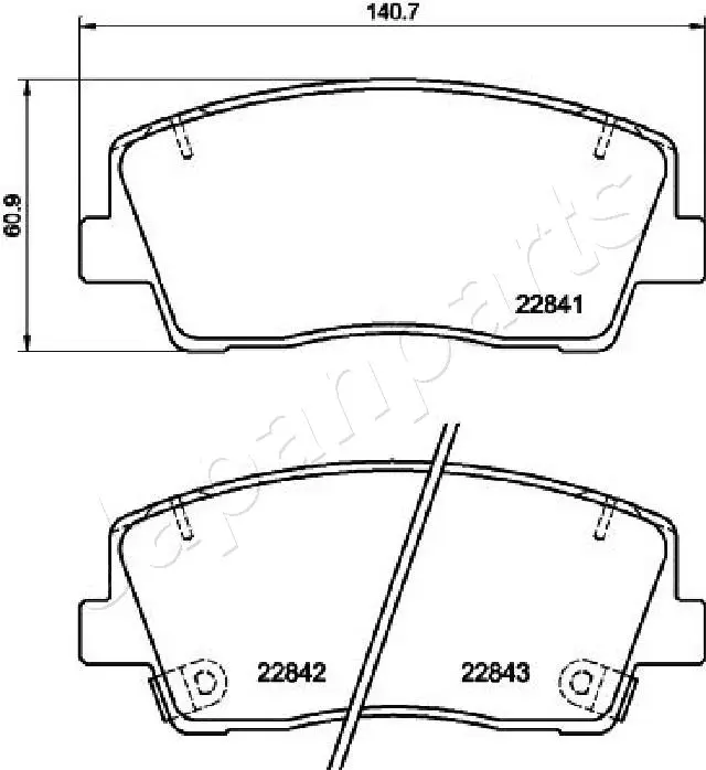 BRAKE PAD SET, DISC BRAKE