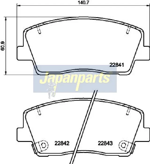 BRAKE PAD SET, DISC BRAKE